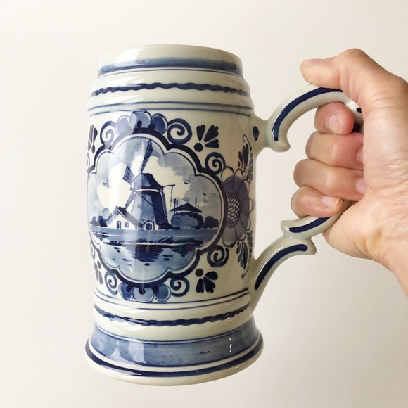 Delft Blauw Beer Stein Music Box Base WORKS! - Picture 10 of 13